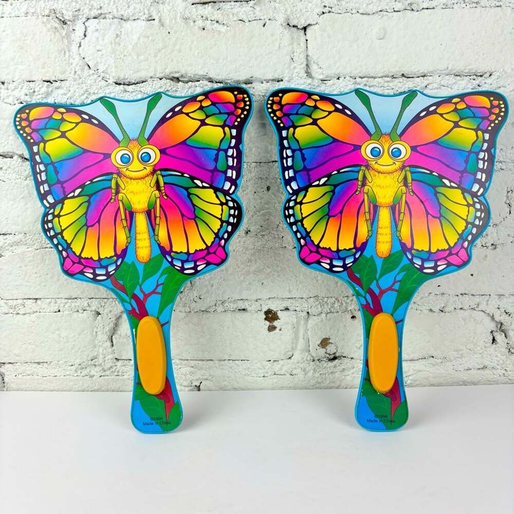 Vintage 90’s Colorful Butterfly Paddles